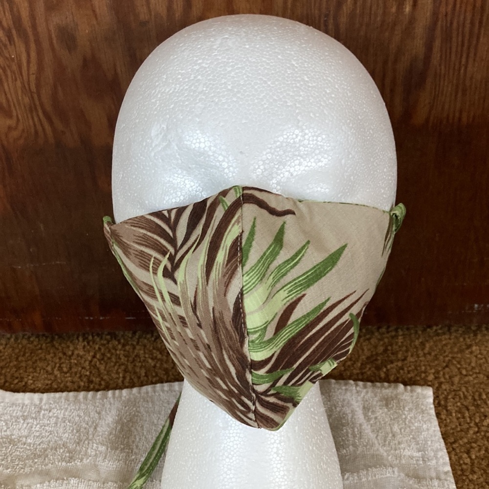 Hawaiian print face mask #4